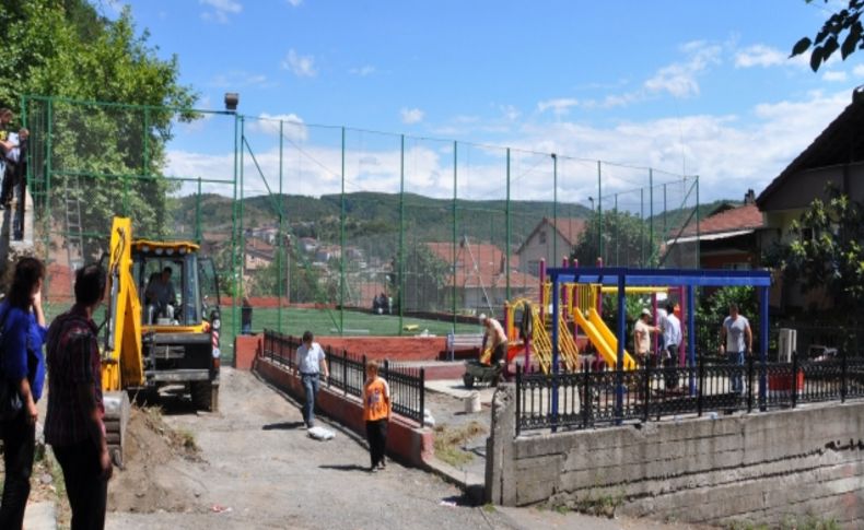 Posbıyık, Elmatepe'de incelemede bulundu