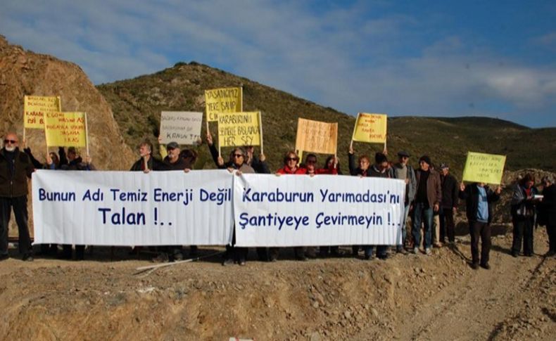 Karaburun'da RES isyanı: Kararı uygulayın