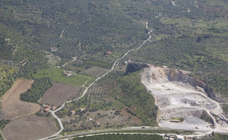 Ruhsatsız taş ocağına kapatma kararı