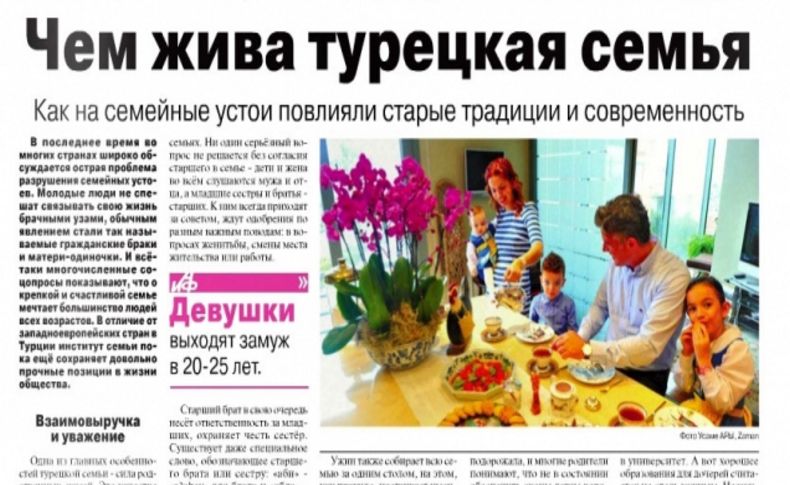 Rus yazar: Türkler sağlam aile yapıları ile övünmeyi hak ediyor