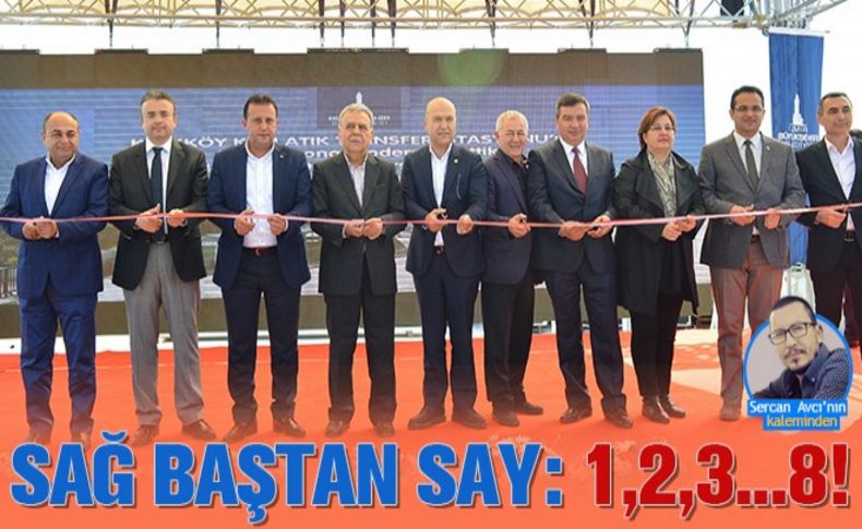 Sağ baştan say: 1,2,3...8!