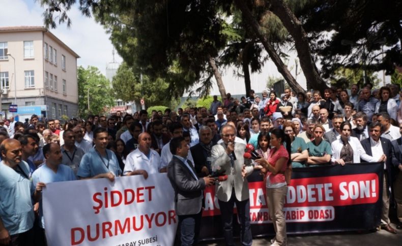 Sağlık çalışanlarından şiddet eylemi