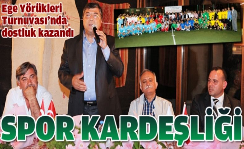 Şampiyon takımın kupasını Başkan Sındır verdi