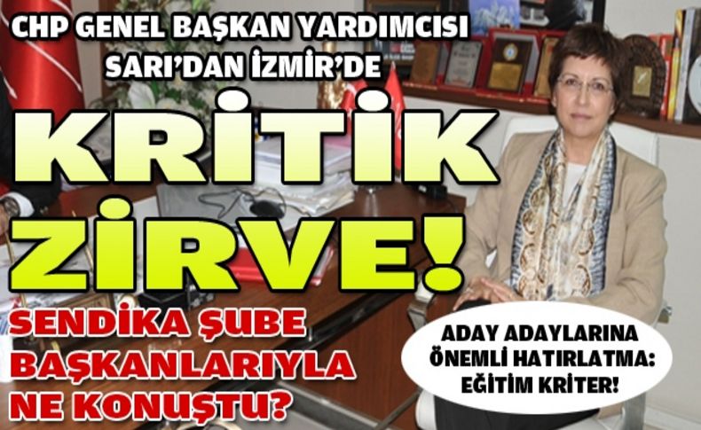 Sarı'dan İzmir'de kritik zirve!