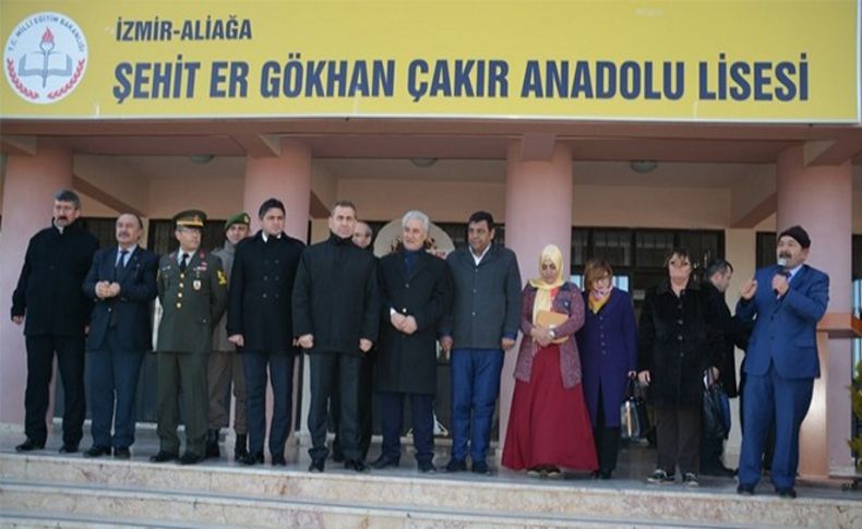 Şehidin ismi Aliağa'da okula verildi