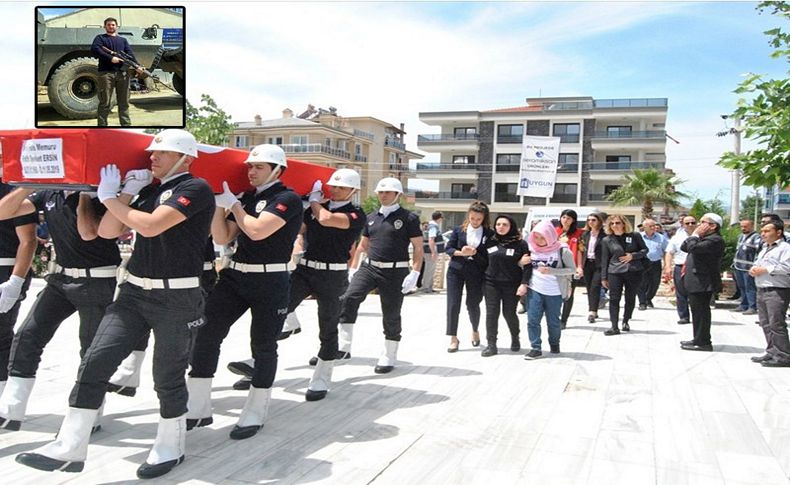 Şehit polis memuru son yolculuğuna uğurlandı