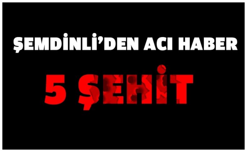 Şemdinli'de çatışma: 5 şehit