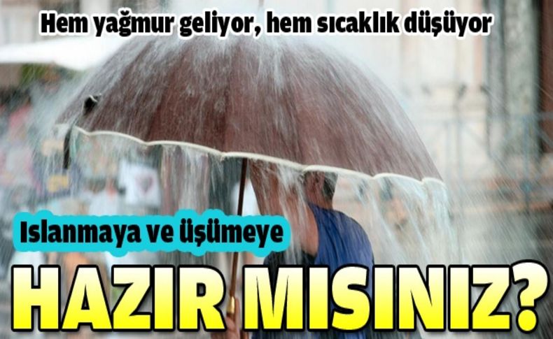 Şemsiye ve kazakları hazırlayın