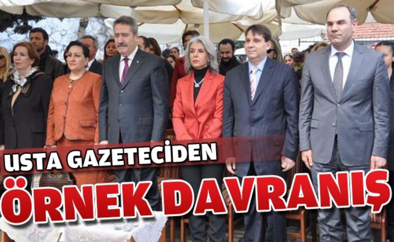 Şenay Düdek’ten örnek davranış