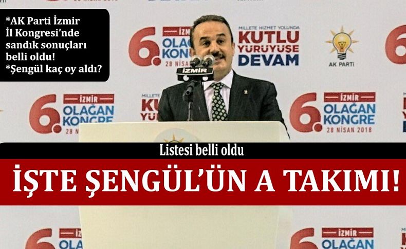 Şengül’ün A Takımı belli oldu