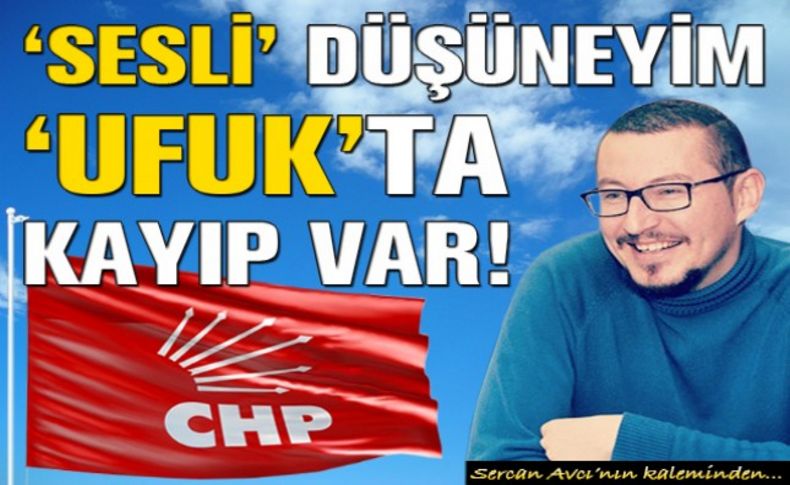 Avcı yazdı: 'Sesli' düşüneyim; 'Ufuk'ta kayıp var!