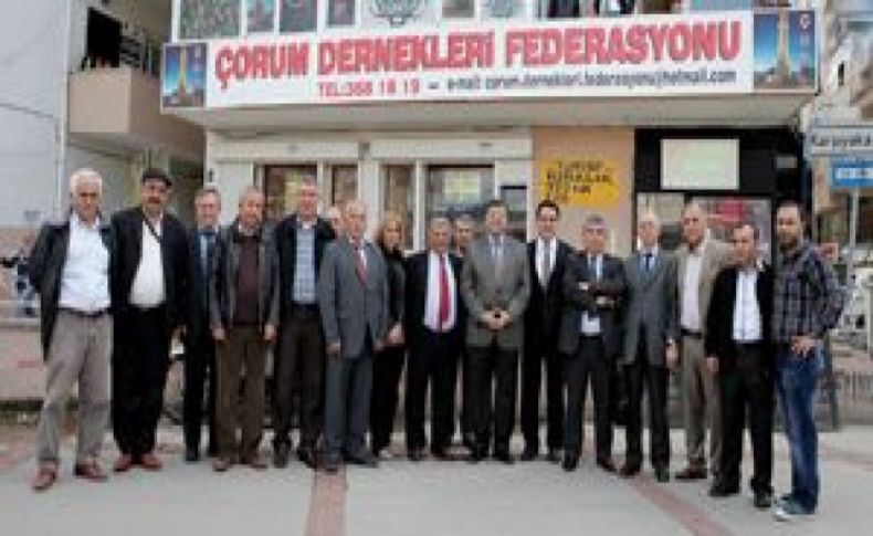 Sındır’dan Çorum Dernekleri Federasyonu’na ziyaret