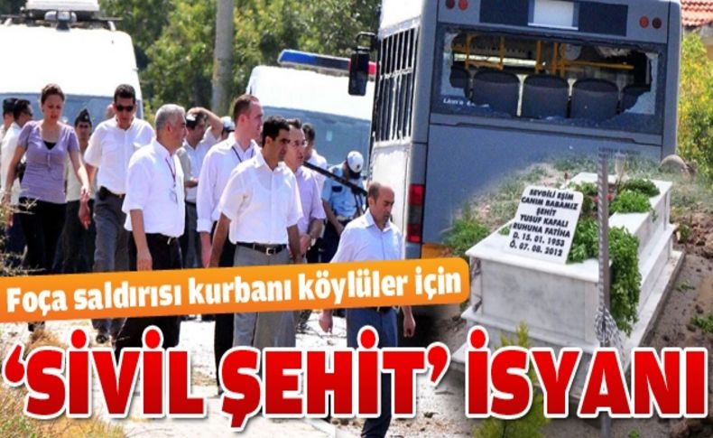Sivil şehit sayılmayan Foça saldırısı kurbanına, ailesi şehit mezarı yaptırdı