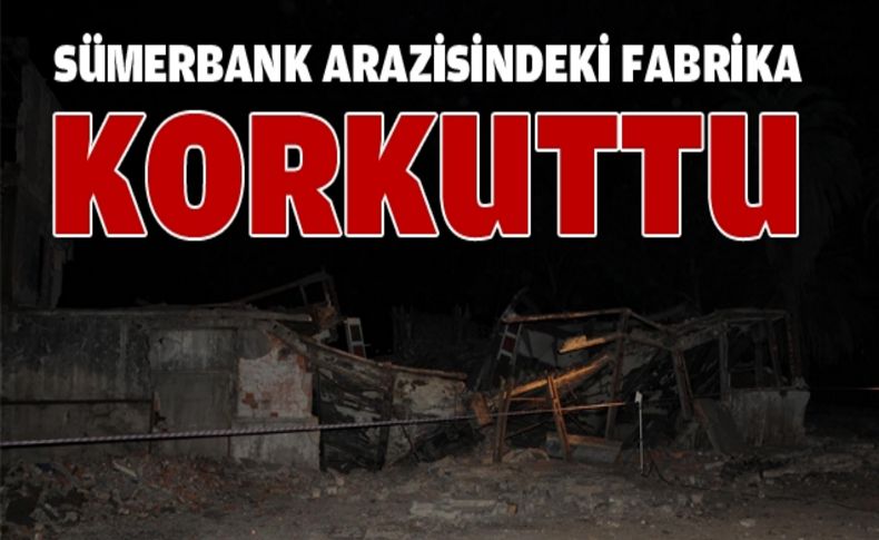 Sümerbank arazisindeki fabrika çöktü!