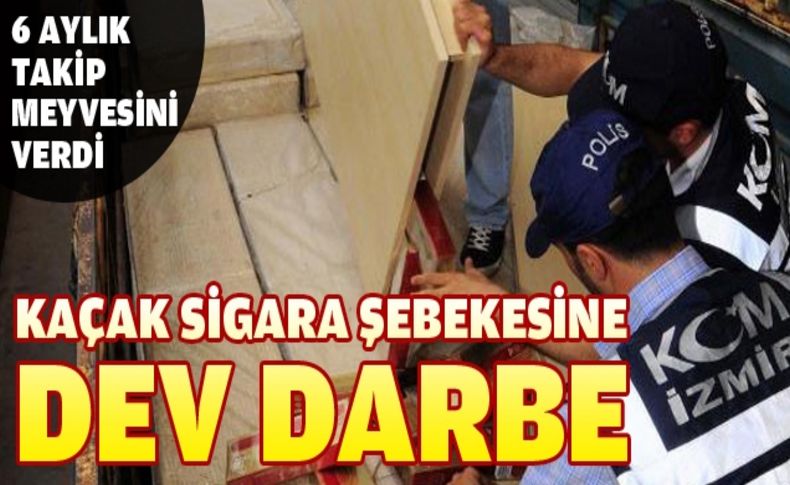 Tam 1 milyon paket kaçak sigara