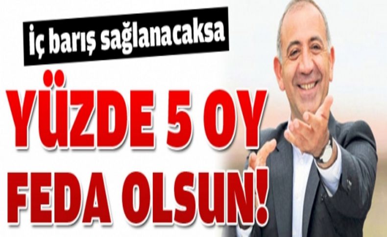 Tekin: Yüzde 5 oy feda olsun!