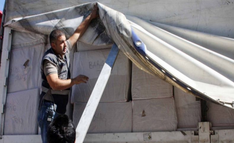 TIR dorsesinde 63 bin 650 paket kaçak sigara çıktı
