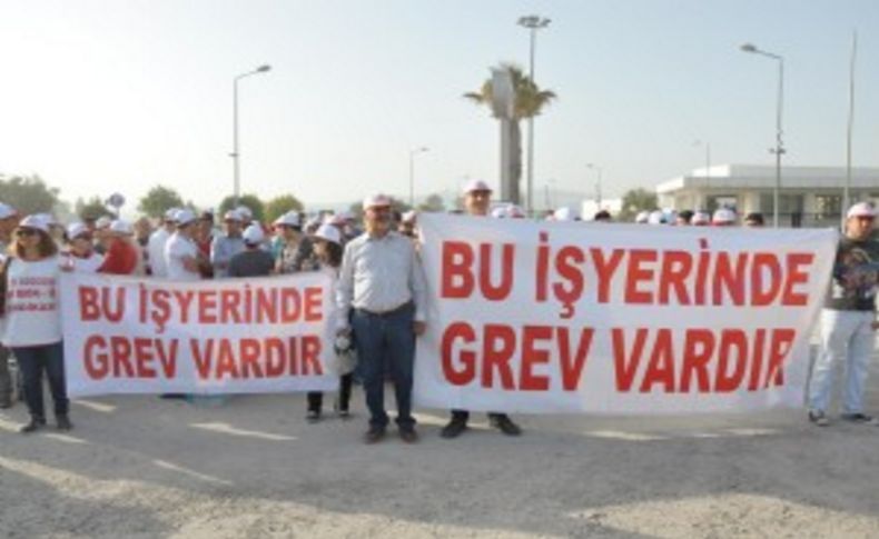 Torbalı'da işçilerin grevi 12'nci güne ulaştı