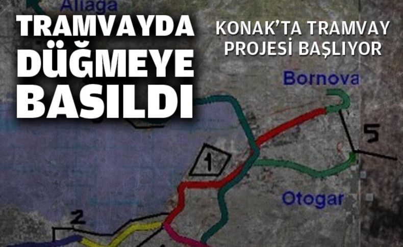 Tramvayda düğmeye basıldı