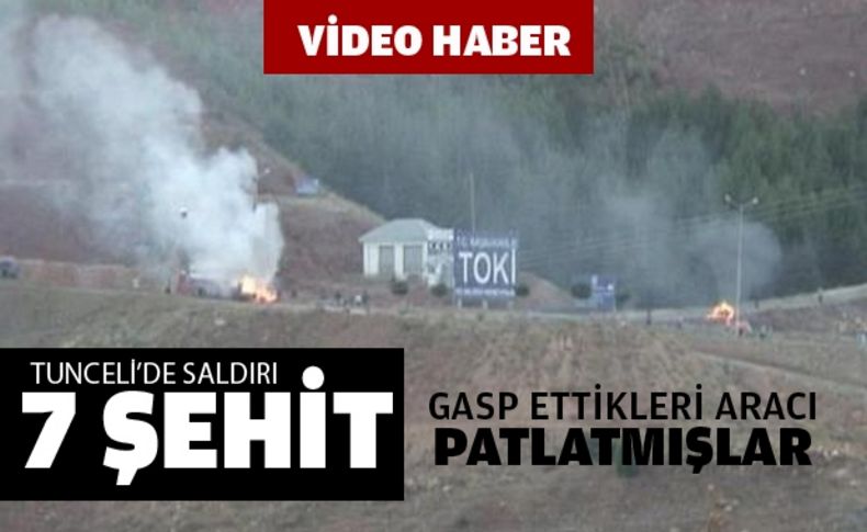 Tunceli'de patlama: 7 şehit