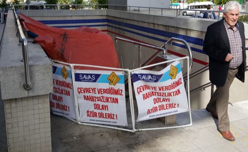 Üçyol'da yine aynı manzara: Lanetli merdiven!