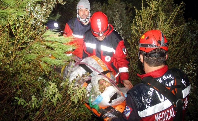 200 metrelik uçurumdan mucize kurtuluş!