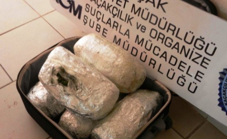 Uşak'ta 44 kilo 450 gram esrar ele geçirildi