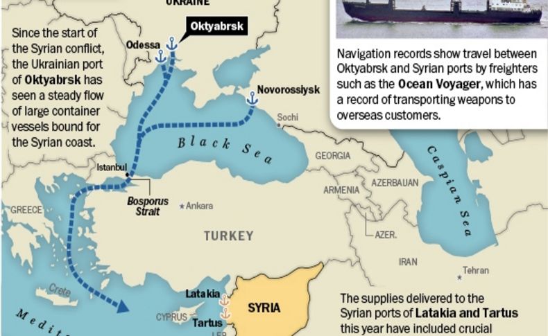 Washington Post: Rusya, Suriye'ye silahı Ukrayna üzerinden gönderiyor