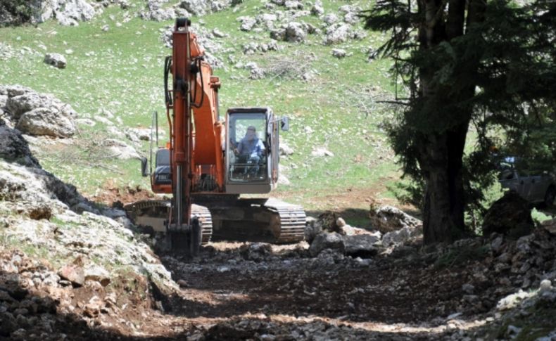 Yamaç paraşütü için Hopka Dağı'na yol açma çalışması başlatıldı