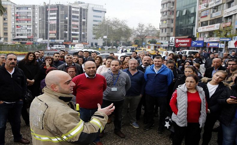 Yangın tatbikatını gerçek sandılar