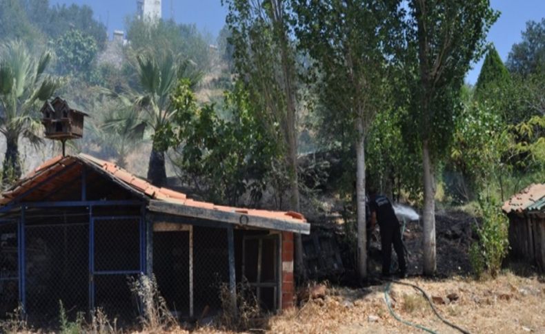 Yangına ilk müdahale polisten geldi