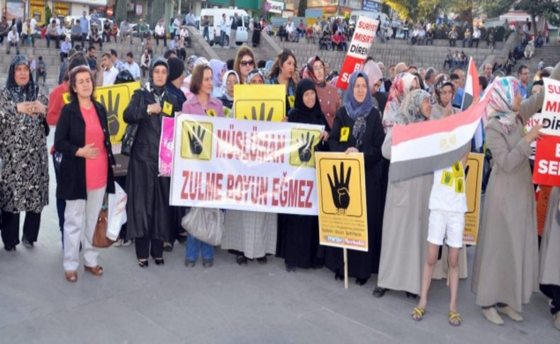 Yozgatlılar Mısır ve Suriye’de Müslümanlara yapılan zulümleri protesto etti