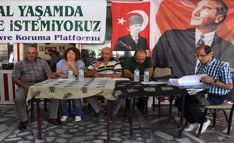 Zeytinlik alana şantiye kurulacak iddiası köylüleri ayağa kaldırdı