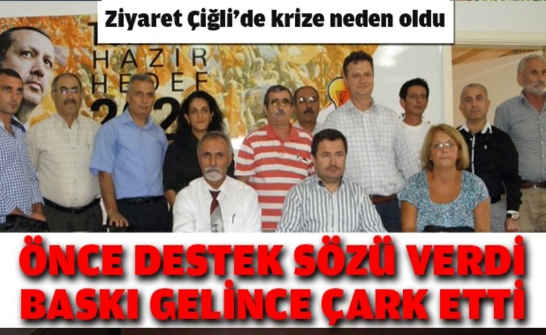 Ziyaret Çiğli’de krize neden oldu